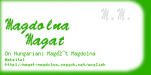 magdolna magat business card